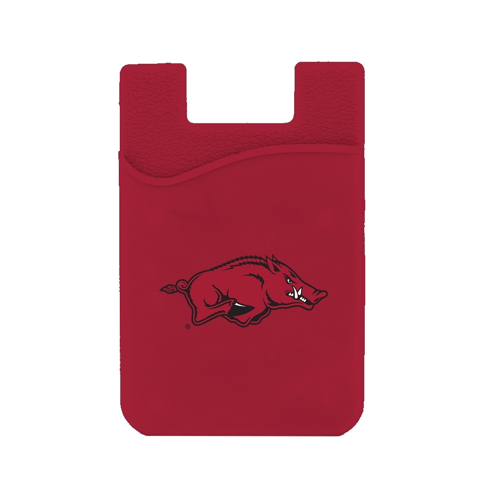 Arkansas Razorbacks Silicone Card Keeper Phone Wallet