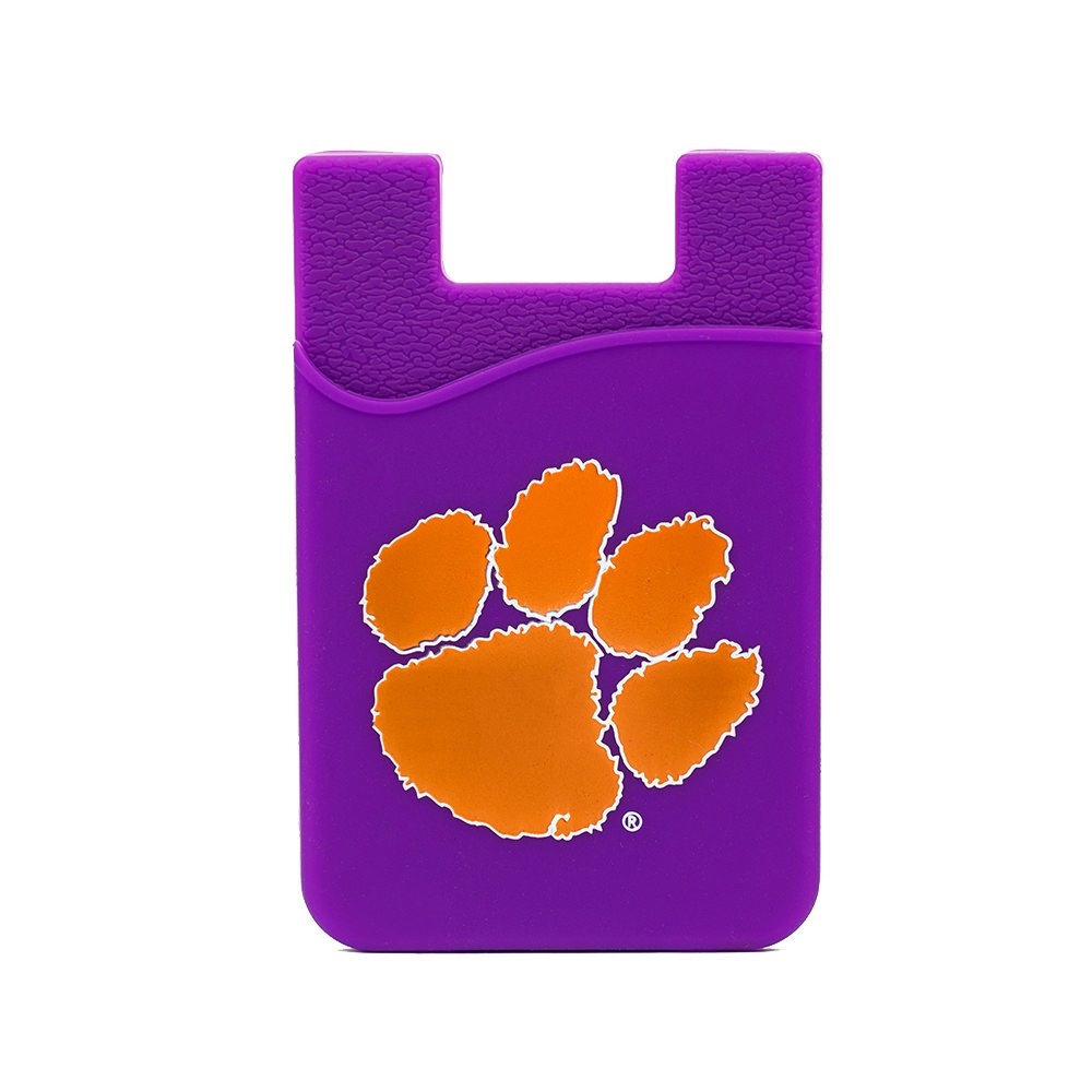 Clemson Tigers Silicone Card Keeper Phone Wallet