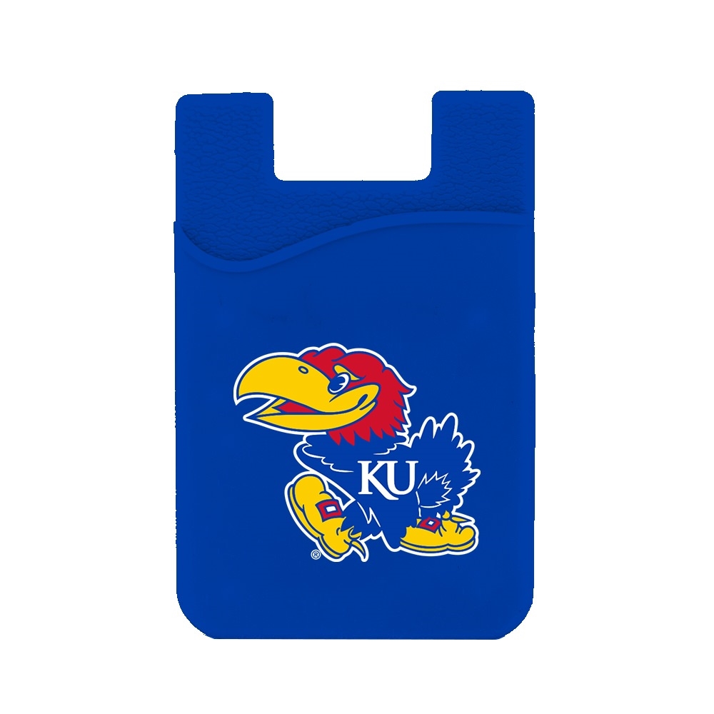 Kansas Jayhawks Silicone Card Keeper Phone Wallet