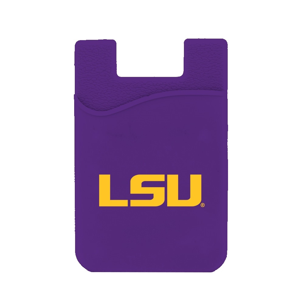 LSU Tigers Silicone Card Keeper Phone Wallet