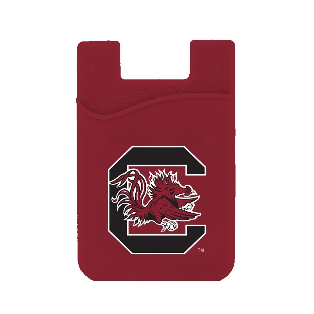 South Carolina Gamecocks Silicone Card Keeper Phone Wallet