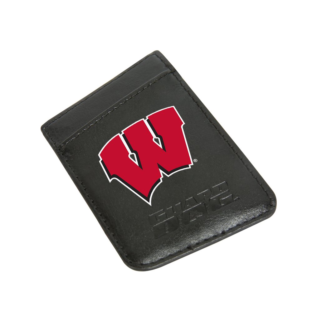 Wisconsin Badgers Card Keeper Leather Phone Wallet