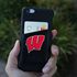 Wisconsin Badgers Card Keeper Leather Phone Wallet with RFID Protection
