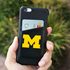 Michigan Wolverines Card Keeper Leather Phone Wallet with RFID Protection
