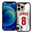 Custom Soccer Jersey Case for iPhone 13 - (Black Case, White Jersey)
