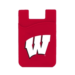 
Wisconsin Badgers Silicone Card Keeper Phone Wallet
