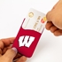 Wisconsin Badgers Silicone Card Keeper Phone Wallet
