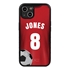 Custom Soccer Jersey Case for iPhone 14 Plus - (Black Case, Full Color Jersey)
