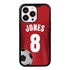 Custom Soccer Jersey Case for iPhone 14 Pro Max - (Black Case, Full Color Jersey)
