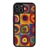 Famous Art Case for iPhone 14 (Kandinsky - Squares with Concentric Rings) 
