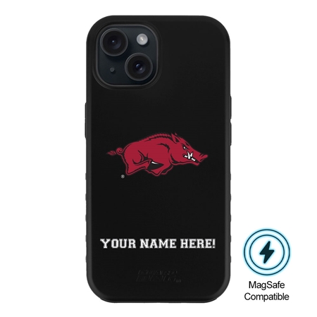 Guard Dog MagSafe Arkansas Razorbacks Personalized Case for iPhone 15 
