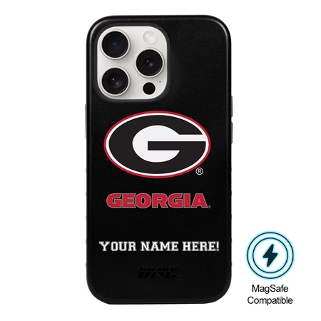 Guard Dog MagSafe Georgia Bulldogs Personalized Case for iPhone 15 Pro Max 
