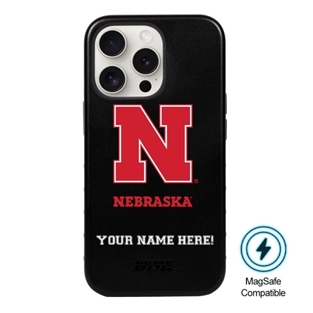 Guard Dog MagSafe Nebraska Cornhuskers Personalized Case for iPhone 15 Pro Max 
